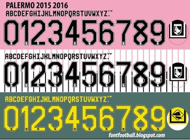 Font Vector Palermo 2015 2016 kit