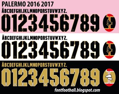 Font Vector Palermo 2016 2017 kit