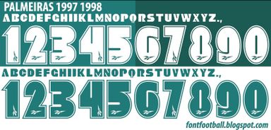 Font Vector Palmeiras 1997 1998 kit