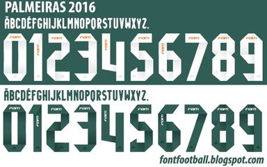 Font Vector Palmeiras 2016 kit