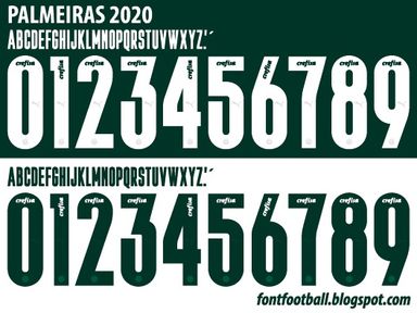 Font Vector Palmeiras 2020 kit
