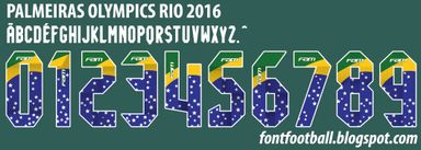 Font Vector Palmeiras Olympics Rio 2016 kit