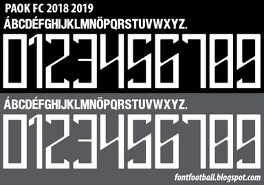 Font Vector Paok FC 2018 2019 kit