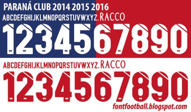 Font Vector Paraná Clube 2014 2015 2016 kit