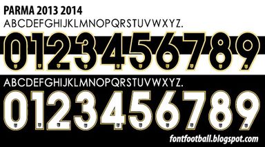 Font Vector Parma 2013 2014 kit