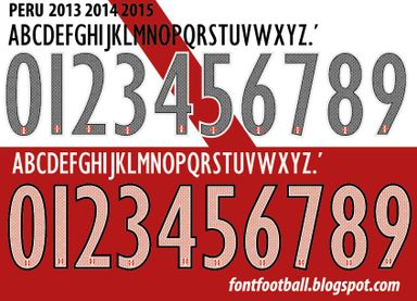 Font Vector Peru 2013 2014 2015 kit