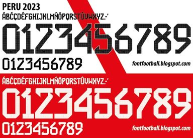 Font Vector Peru 2023 kit
