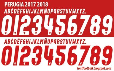 Font Vector Perugia 2017 2018 kit