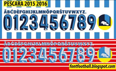Font Vector Pescara 2015 2016 kit
