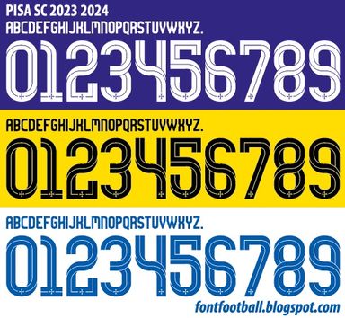 Font Vector Pisa SC 2023 2024 kit