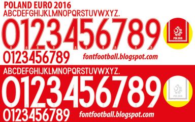 Font Vector Poland Euro 2016 kit