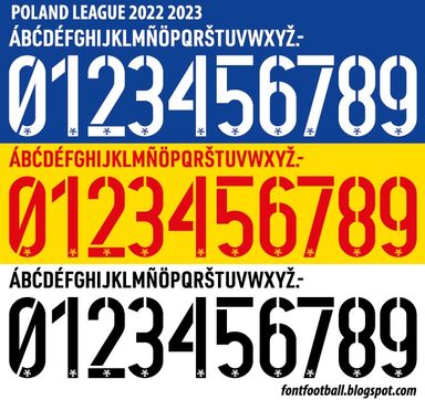 Font Vector Poland League 2022 2023 kit