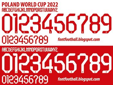 Font Vector Poland World Cup 2022 kit