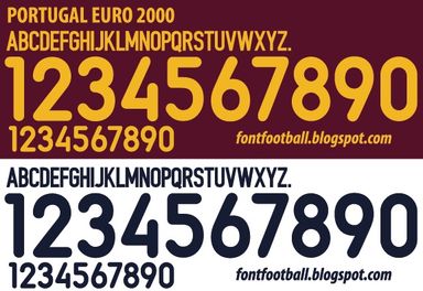 Font Vector Portugal Euro 2000 kit