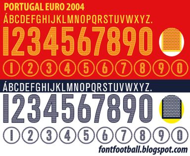 Font Vector Portugal Euro 2004 kit
