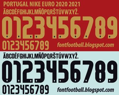 Font Vector Portugal Euro 2020 2021 kit