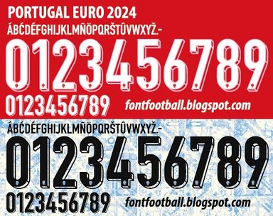 Font Vector Portugal Euro 2024 kit