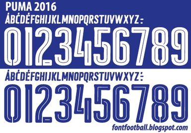 Font Vector Puma 2016 kit