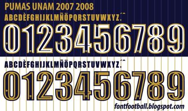 Font Vector Pumas UNAM 2007 2008 kit
