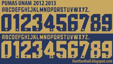 Font Vector Pumas UNAM 2012 2013 kit