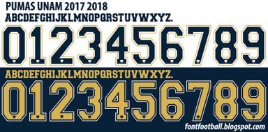 Font Vector Pumas UNAM 2017 2018 kit
