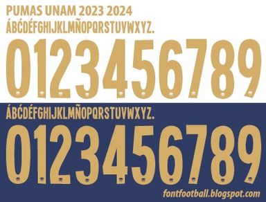 Font Vector Pumas UNAM 2023 2024 kit