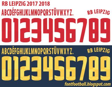 Font Vector RB Leipzig 2017 2018 kit