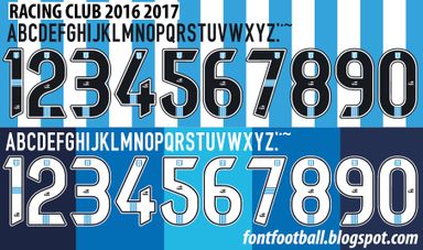 Font Vector Racing Club 2016 2017 kit