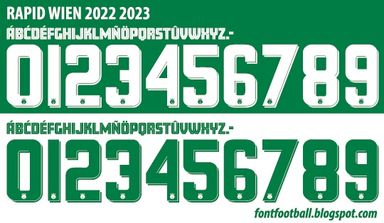 Font Vector Rapid Wien 2022 2023 kit