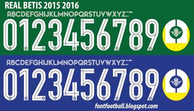 Font Vector Real Betis 2015 2016 kit