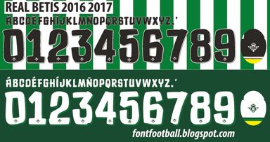 Font Vector Real Betis 2016 2017 kit