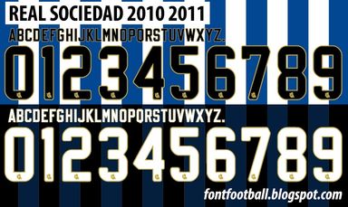 Font Vector Real Sociedad 2010 2011 kit