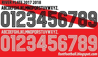 Font Vector River Plate 2017 2018 kit