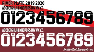 Font Vector River Plate 2019 2020 kit