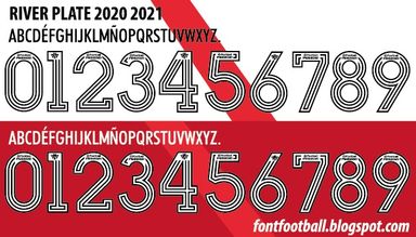 Font Vector River Plate 2020 2021 kit