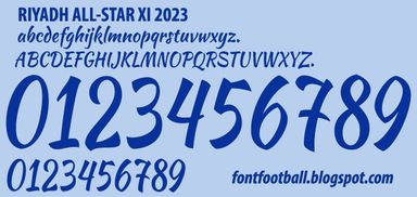 Font Vector Riyadh All-Star XI (Al Nassr Al Hilal) 2023 kit