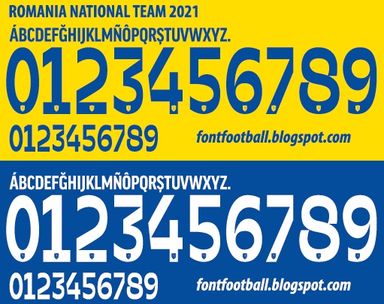 Font Vector Romania National Team 2021 kit
