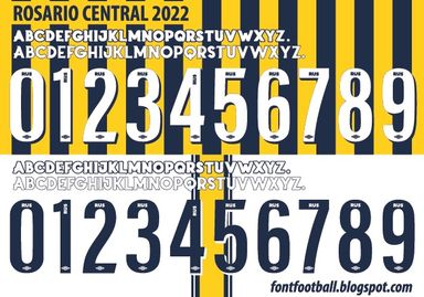 Font Vector Rosario Central 2022 kit
