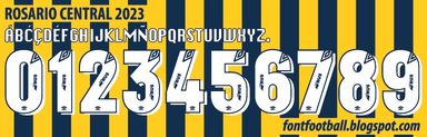 Font Vector Rosario Central 2023 kit