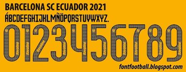 Font Vector SC Barcelona (Ecuador) 2021 kit