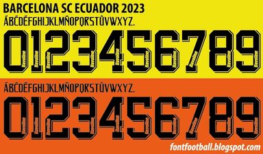 Font Vector SC Barcelona (Ecuador) 2023 kit