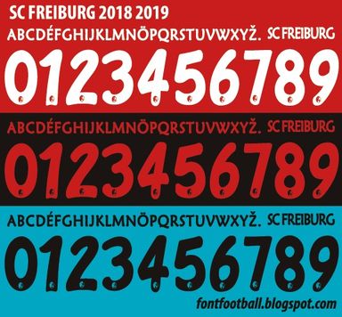 Font Vector SC Freiburg 2018 2019 kit