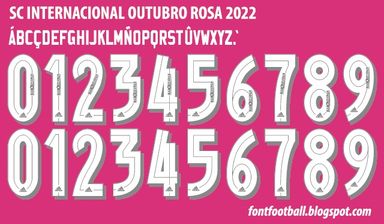 Font Vector SC Internacional 3rd Outubro Rosa 2022 kit