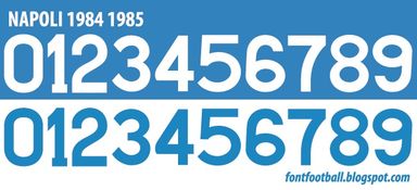 Font Vector SSC Napoli 1984 1985 1986 kit