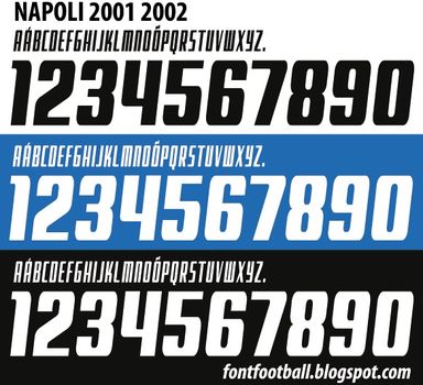 Font Vector SSC Napoli 2001 2002 kit