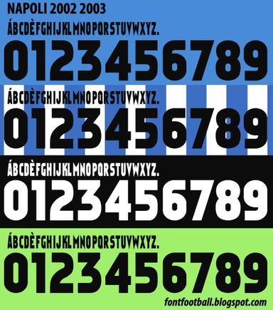 Font Vector SSC Napoli 2002 2003 kit