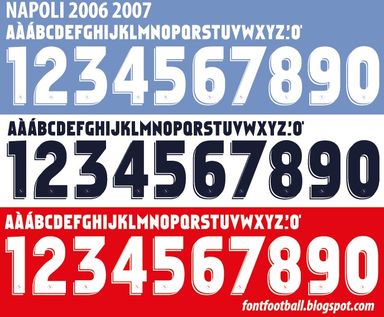 Font Vector SSC Napoli 2006 2007 kit
