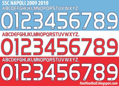 Font Vector SSC Napoli 2009 2010 kit