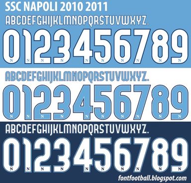 Font Vector SSC Napoli 2010 2011 kit