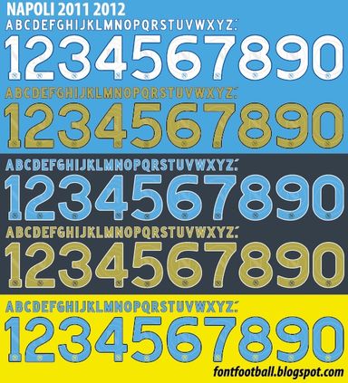 Font Vector SSC Napoli 2011 2012 kit